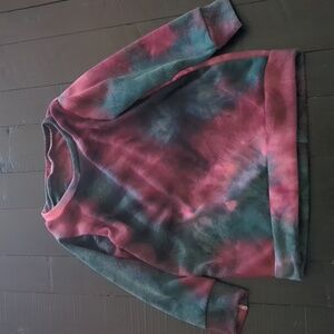 Christmas Tie-dye Pullover Sweatshirt